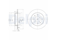 Bromsskiva BG3070 Delphi