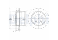Bromsskiva BG3073 Delphi