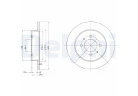 Bromsskiva BG3125 Delphi