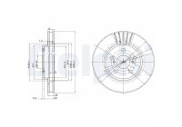 Bromsskiva BG3187 Delphi