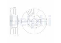 Bromsskiva BG3189 Delphi
