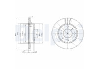 Bromsskiva BG3206 Delphi