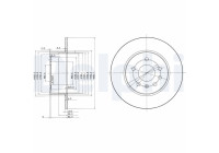 Bromsskiva BG3274 Delphi