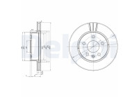 Bromsskiva BG3296 Delphi