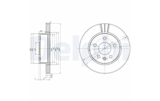 Bromsskiva BG3296 Delphi