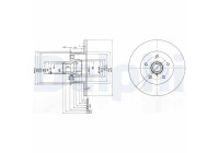 Bromsskiva BG3347 Delphi