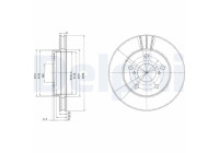 Bromsskiva BG3355 Delphi