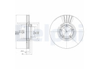 Bromsskiva BG3366 Delphi