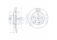 Bromsskiva BG3395 Delphi