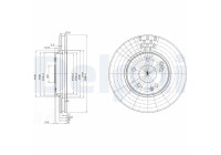 Bromsskiva BG3396 Delphi