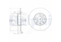 Bromsskiva BG3402 Delphi