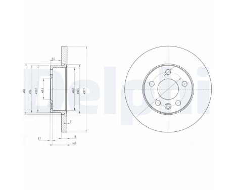 Bromsskiva BG3415 Delphi