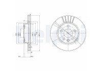 Bromsskiva BG3417 Delphi