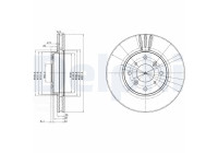 Bromsskiva BG3516 Delphi