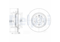 Bromsskiva BG3518 Delphi