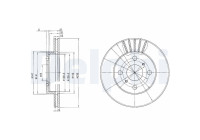 Bromsskiva BG3519 Delphi