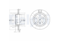Bromsskiva BG3530C Delphi