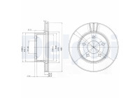 Bromsskiva BG3532 Delphi