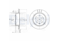 Bromsskiva BG3542 Delphi