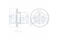 Bromsskiva BG3546 Delphi