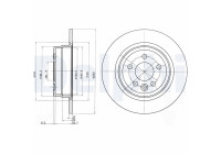 Bromsskiva BG3550 Delphi