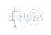 Bromsskiva BG3556 Delphi