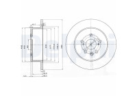 Bromsskiva BG3583 Delphi