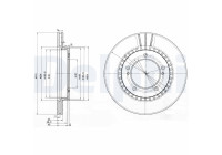 Bromsskiva BG3587 Delphi