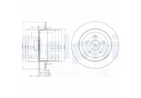 Bromsskiva BG3593 Delphi