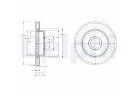 Bromsskiva BG3659 Delphi