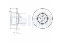 Bromsskiva BG3688 Delphi
