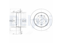 Bromsskiva BG3710 Delphi