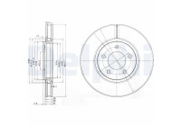 Bromsskiva BG3716 Delphi