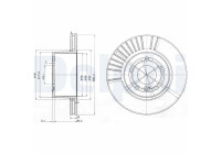 Bromsskiva BG3737C Delphi