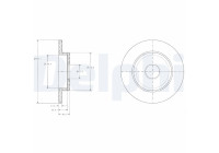 Bromsskiva BG3761 Delphi