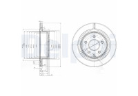 Bromsskiva BG3765C Delphi