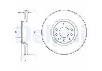 Bromsskiva BG3770C Delphi