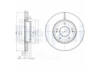 Bromsskiva BG3861C Delphi