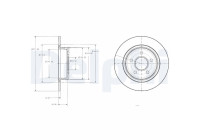 Bromsskiva BG3873 Delphi