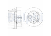 Bromsskiva BG3875C Delphi