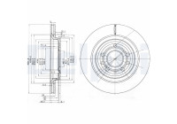 Bromsskiva BG3886C Delphi