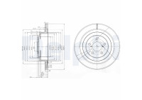 Bromsskiva BG3931 Delphi
