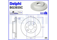 Bromsskiva BG3935C Delphi