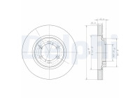 Bromsskiva BG3936 Delphi