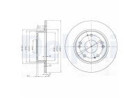 Bromsskiva BG3964 Delphi