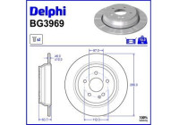 Bromsskiva BG3969 Delphi