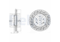Bromsskiva BG3985C Delphi