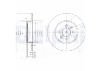 Bromsskiva BG3992 Delphi