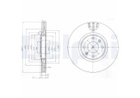 Bromsskiva BG4002 Delphi