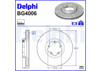 Bromsskiva BG4006 Delphi